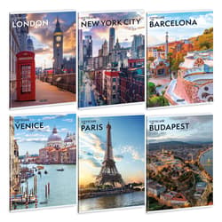 A/4 Extra Kapcsos Füzet-Négyzethálós Cityscape (5482) 25