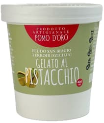 Pomo D'oro Gelato al pistacchio „Feudo San Biagio” - Prodotto artigianale - Pomo D'Oro - házi készítésű pisztácia jégkrém