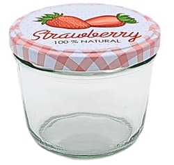 Konzervüveg 230 ml TO82 epres fedéllel