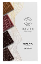 CALICO Mosaic - mini csokoládé kocka válogatás (ét-, tej-, fehér csokoládéból)