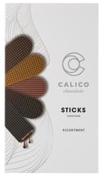 CALICO Sticks - töltött csokoládé lapok válogatás (ét-, tej-, fehér-, ruby mártócsokoládéból)