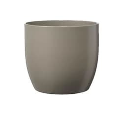 CERAMIC PLANTER, BASEL FASHION, MATT GREY
height: 13 cm, width: 14 cm