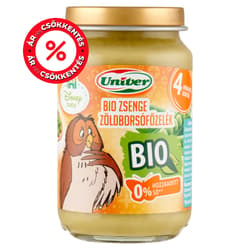Univer Bio Zsenge Zöldborsófőzelék Bébiétel 4 hónapos kortól