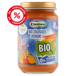 Univer Bio Zöldséges lasagne Bébiétel 8 hónapos kortól
