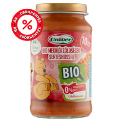 Univer Bio Mexikói zöldségek sertéshússal Bébiétel 10 hónapos kortól
