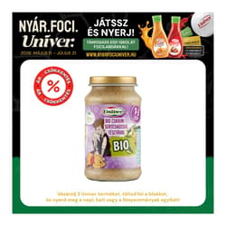 Univer Bio Cukkini sertéshússal, tésztával Bébiétel 12 hónapos kortól