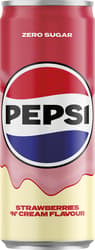 Pepsi ZERO Treats energiamentes szénsavas üdítőital édesítőszerekkel eper ízesítéssel