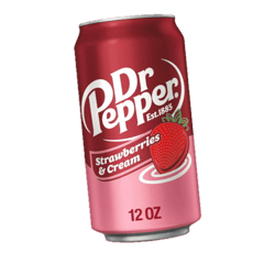Dr. Pepper Strawberries and Cream eperkrém ízű szénsavas üdítőital