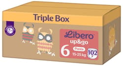 Libero Up&Go 6 TRIPLE BOX pant diaper 15-25 kg (size 6)