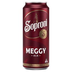 Soproni Meggy Ale szűretlen felsőerjesztésű sörkülönlegesség 4% 0,5l doboz
