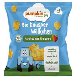Pumpkin Organics Bio Snack Clouds - Carrot & Strawberry 15g 12m+