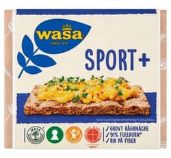 Wasa Sport+ - ropogós kenyérszeletek teljeskiőrlésű búzalisztből
