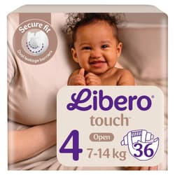 Libero Touch 4 STANDARD open diaper 7-14 kg (size 4)