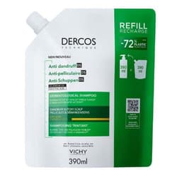 Vichy Dercos sampon korpás/száraz hajra utántöltő 390ml