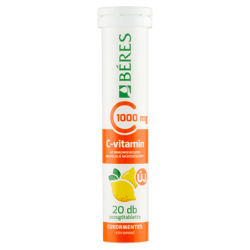 Béres C-vitamin 1000 mg cukormentes pezsgőtabletta citrom 20 db