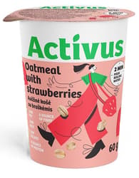 Activus Oatmeal with Strawberries