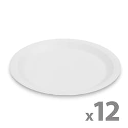 Family Papírtányér szett - fehér - 23 cm