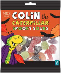 Marks & Spencer Colin the Caterpillar™ savanyú hátborzongató szörnyecskéi gumicukor