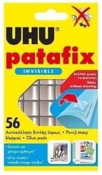UHU Patafix transparent double-sided adhesive pads, 56 pcs