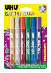 UHU Glitter Glue original 6x10ml