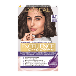 L'ORÉAL PARIS Excellence krémes, tartós hajfesték Cool Créme 5.11 Extra Hamvas Világosbarna