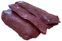 Red deer thigh steak