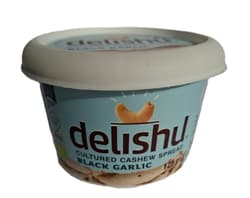 Delishu Fermented Cashew-based Sandwich Cream with Black Garlic