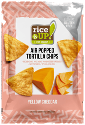 Rice Up Tortilla chips Cheddar sajt ízű