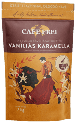 Cafe Frei Vaníliás karamella ízesítésű azonnal oldódó kávé