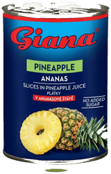 Giana ananász szeletek ananászlében (580 ml)