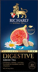 RICHARD green tea in sachets, flavored, DIGESTIVE, 20 pcs