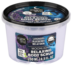 Organic Shop Relaxáló testradír levendulával, áfonyával és melatoninnal