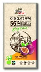 Chocolates Solé 56% BIO étcsokoládé maracujával