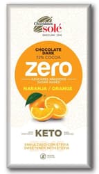 Chocolates Solé Csokoládé keserű 72% kakaótartalmú naranccsal, steviával édesítve