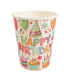 Paper cup Happy Birthday 2.7 dl, 10 pcs