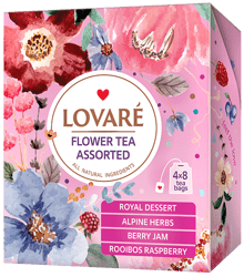 Lovaré Assorted Flowers teas, 12 flavours, 60 sachets