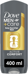 Dove Men+Care Active Comfort FIFA limitált kiadású tusfürdő, 400 ml