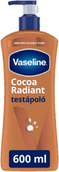 Vaseline Cocoa Radiant hidratáló kakaóvajas testápoló, 600 ml