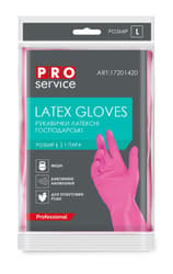 PRO Latex kesztyű erős Professzionális, rózsaszín, L méret