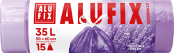 ALUFIX Garbage bags Drawstring Provence Dream HDPE violet with lavender scent