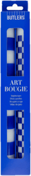 BUTLERS ART BOUGIE gyertya 2 db kockás kék