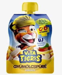 SIÓ Vitatigris Gyümölcs Püré Banán 100%