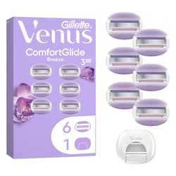 Gillette Venus Comfort Glide Breeze Borotvabetét Női Borotvához, 6 db, Pengevédővel