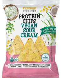 Popcrop Piramids Vegán tejfölös-hagymás protein chips