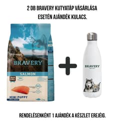 Bravery mini kölyök kutyatáp kistestű kutyáknak, lazacos 2kg