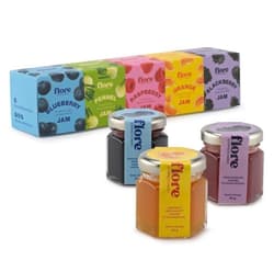 Flore Confectionery signature jam gift box (blueberry, fennel, rapsberry, orange, blackberry)