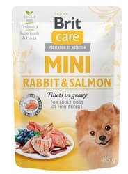 Brit Care Mini Pouch Rabbit&Salmon fillets in gravy 85 g