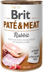 Brit Care Pate and Meat teljes értékű nedves kutyaeledel/kutyakonzerv, nyúl 400 g