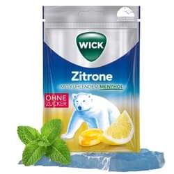 Wick torokcukor Citrom Mentol cukormentes 72g