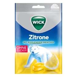 Wick torokcukor Citrom Mentol cukormentes 72g